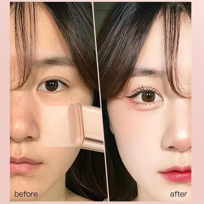 Bastão de base dupla de longa duração, efeito não manchador, base, maquiagem, corretivo de maquiagem