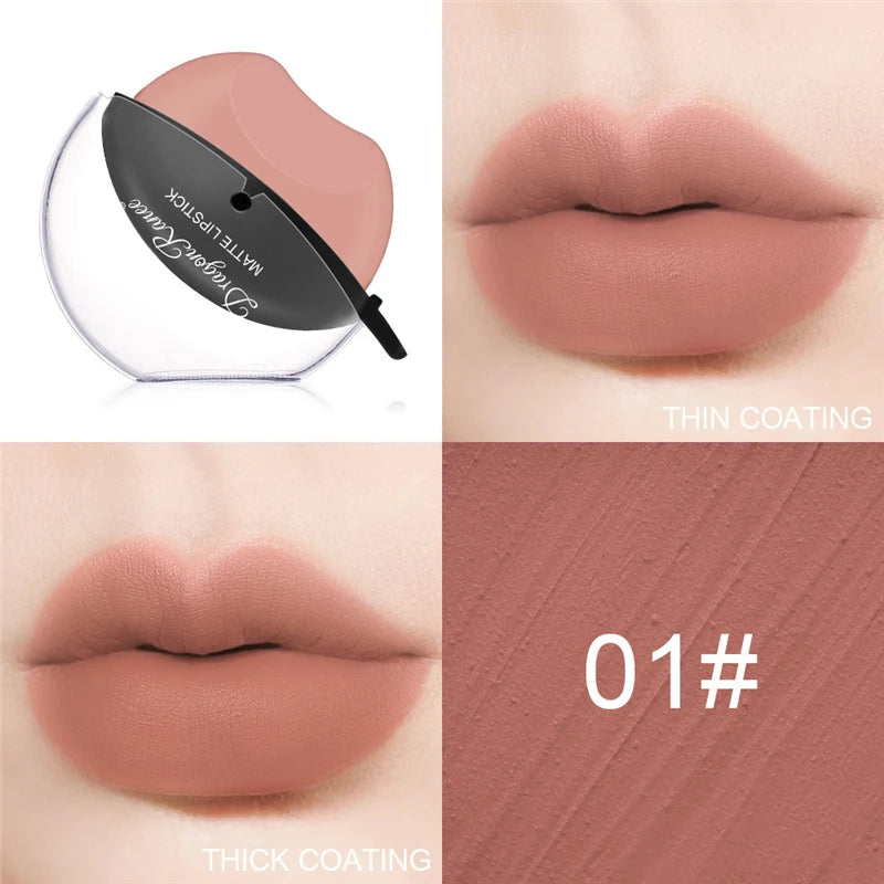 New Squeeze Into Lazy Lipstick Lip-shaped Lipstick Moisturizing Matte Lip Makeup Tint Waterproof Nonstick Cup Lipgloss Korean