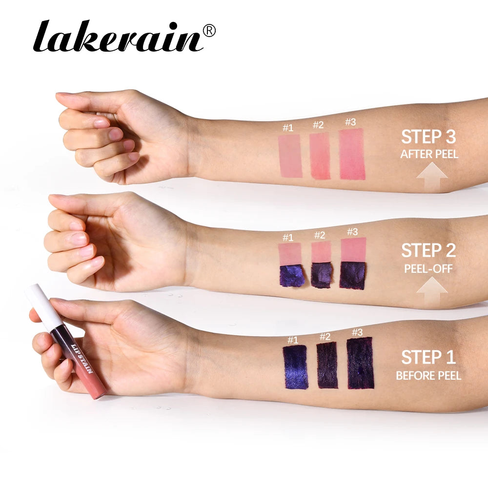 Lip Stain Peel Off And Reveal Long Lasting Waterproof Pink Lip Tint Transfer Proof Natural Lip Stain Tear Off Lip Gloss