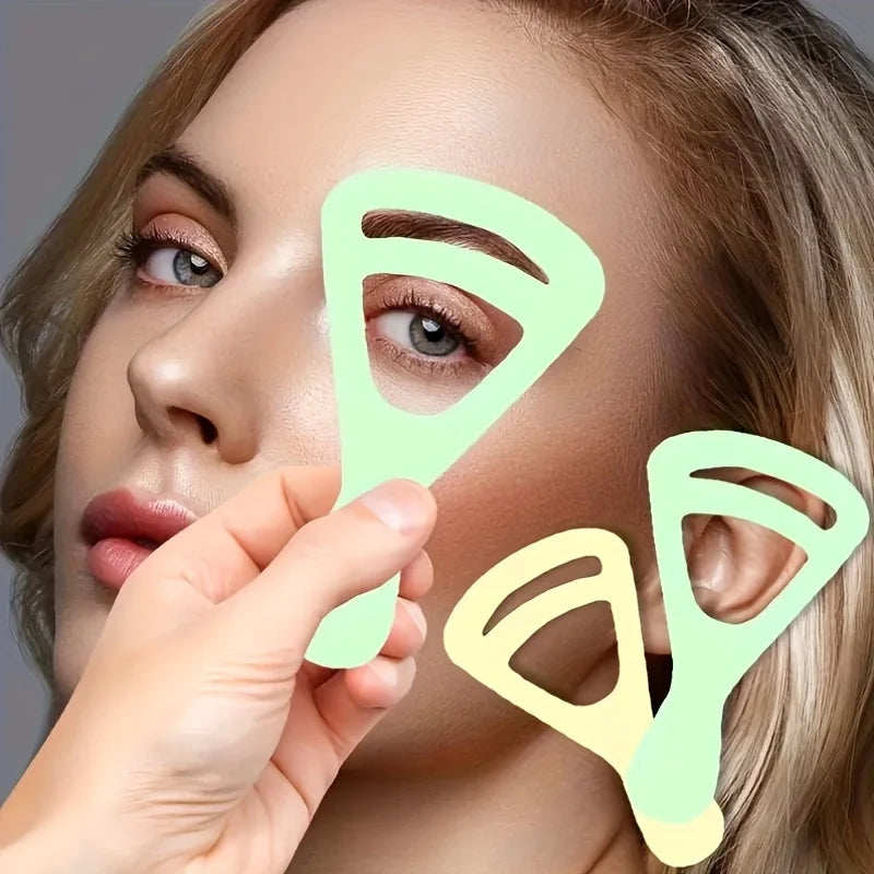 2-piece set of eyebrow shaping templates - DIY eyebrow drawing and decoration, eyebrow tracing card, eyebrow crossing card, eyeb