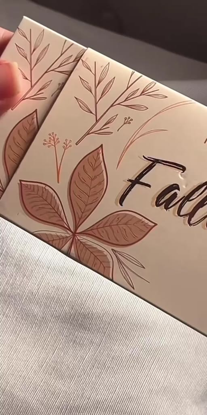 Paleta de Sombras Falling Leaves Ruby Rose - Alta Pigmentação | 14 Cores Opacas + Brilho Cintilante