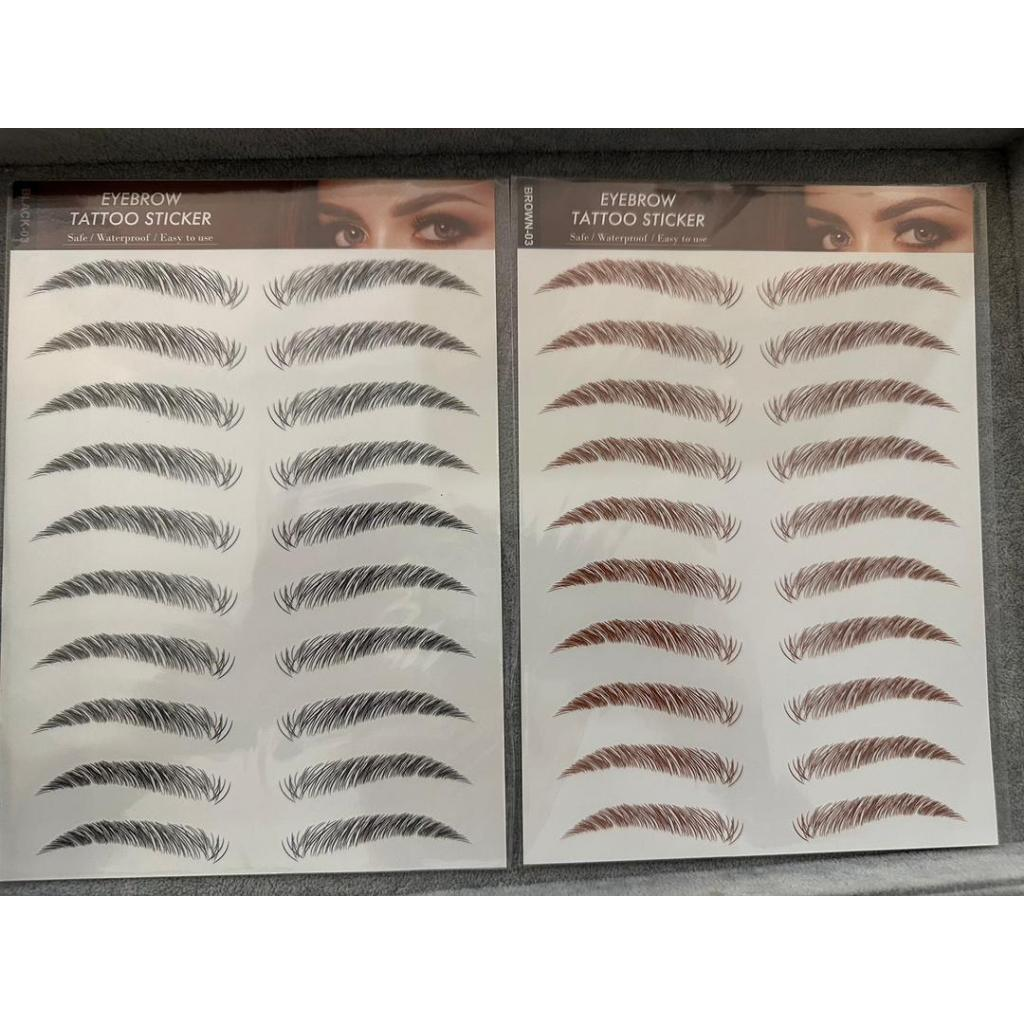 Adesivos / Tatuagem Adesiva 3D para Sobrancelhas à Prova d'Água de Longa Duração