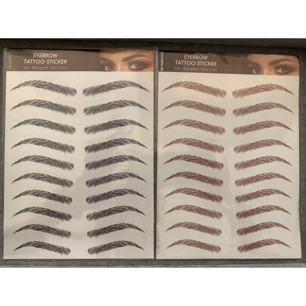 Adesivos / Tatuagem Adesiva 3D para Sobrancelhas à Prova d'Água de Longa Duração