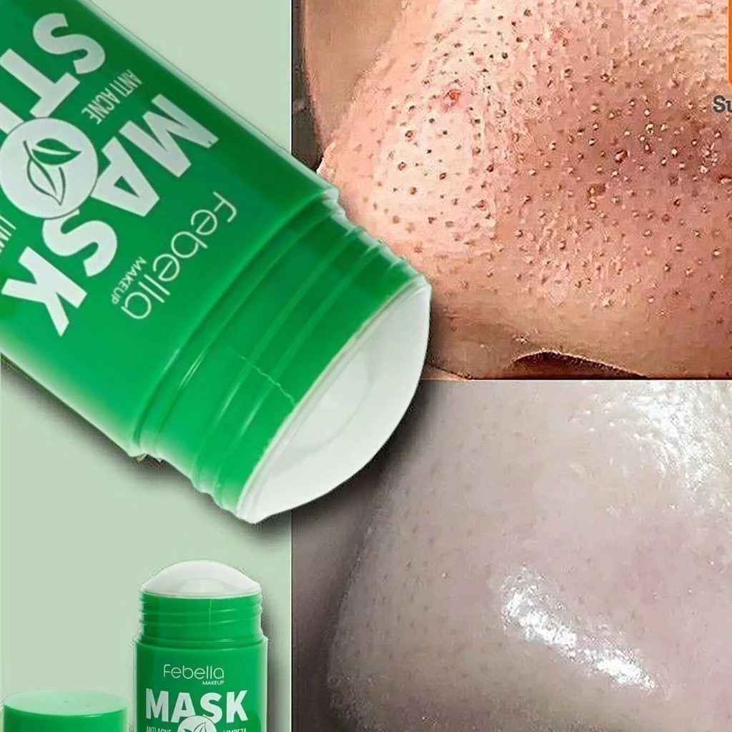 Máscara Chá Verde Remover de Cravos Anti-Acne Hidratante Beleza stick