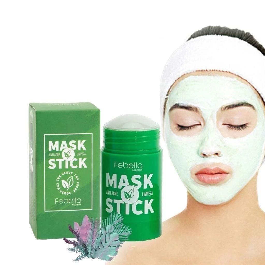 Máscara Chá Verde Remover de Cravos Anti-Acne Hidratante Beleza stick