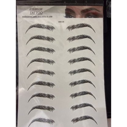 Adesivos / Tatuagem Adesiva 3D para Sobrancelhas à Prova d'Água de Longa Duração