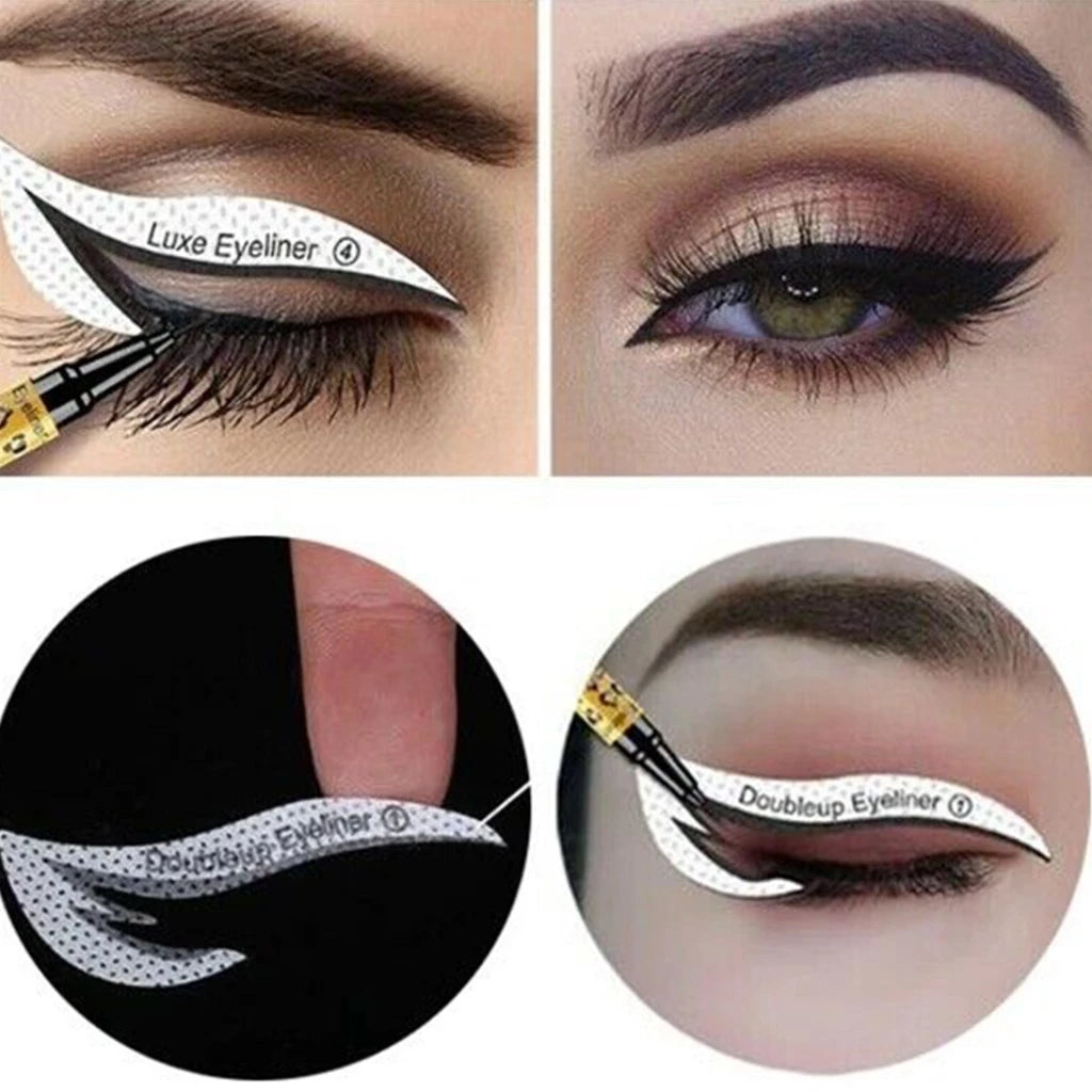 Eyeliner Eyeshadow Stencils Eye Makeup Template Stickers Shaper Patches