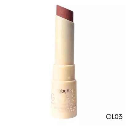 Batom Creamy Matte Glass Ruby Rose - 8 Cores Intensas com Alta Pigmentação e Acabamento Aveludado