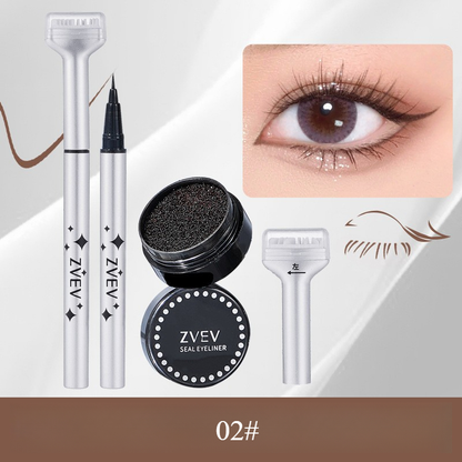 ZVEV Carimbo De Cílios Inferiores De Duas Cabeças Caneta À Prova D'água De Suor