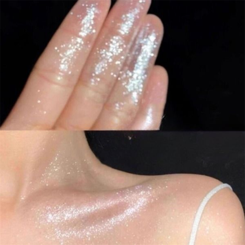 Espumante Fada Demônio Alta Luz Pó Corpo Brilhante Saltando Tapinhas Maquiagem Presente De Festa